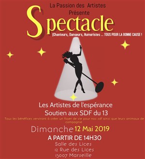 Affiche de Spectacle en faveur des SDF du 13