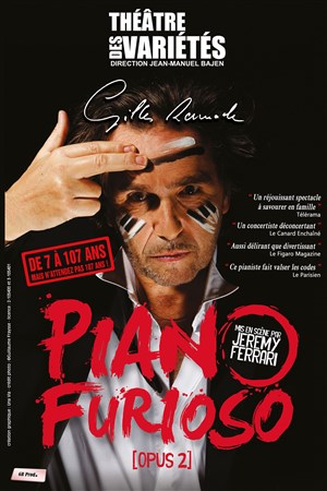 Affiche de Gilles Ramade dans Piano Furioso : opus 2