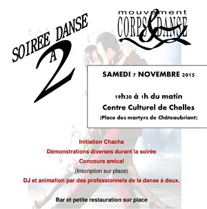Affiche de Soirée danse à deux