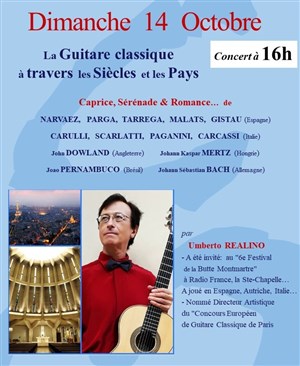 Affiche de La guitare classique à travers les Siècles et les Pays