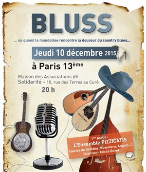 Affiche de Ensemble Pizzicatis Guitares & Mandolines | En 2ème partie Bluss