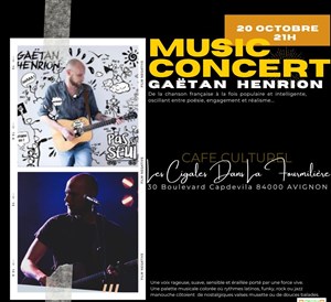 Affiche de Gaetan Henrion en concert