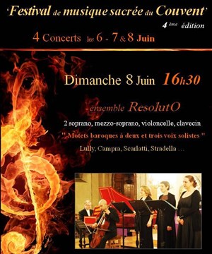 Affiche de Motets baroques à deux et trois voix solistes