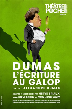 Affiche de Dumas, l'écriture au galop