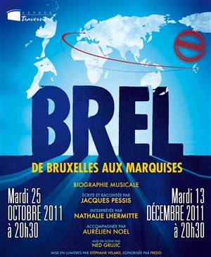 Affiche de Brel, de Bruxelles aux Marquises