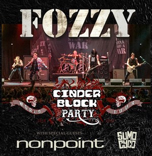 Affiche de Fozzy + Nonpoint + Sumo Cyco