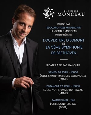 Affiche de Beethoven : Ouverture d'Egmont & Symphonie n°5