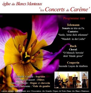 Affiche de Telemann / Bach / Couperin