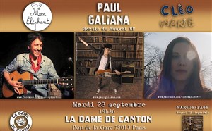 Affiche de Paul Galiana + Cléo Marie + Mon Eléphant