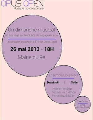 Affiche de Un dimanche musical | Opus Open