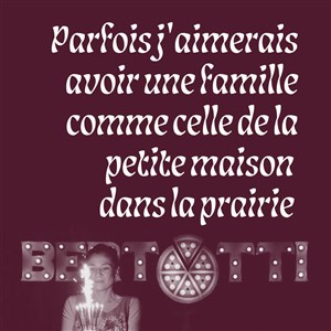 Affiche de Parfois j'aimerais avoir une famille comme celle de la petite maison dans la prairie
