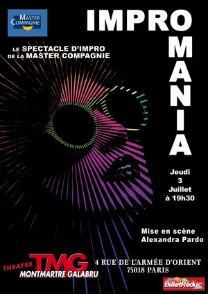 Affiche de Impromania, le spectacle 100% improvisé