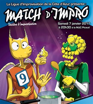 Affiche de Match d'improvisation Lica Vs Brassaï et Fines Herbes