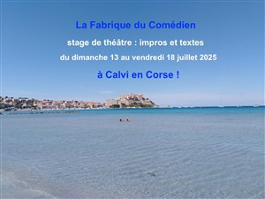 Affiche de Stage théâtre été : Corse | Juillet