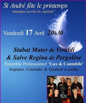 Affiche de Stabat Mater de Vivaldi & Salve regina de Pergolèse