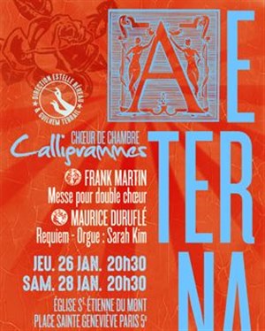 Affiche de Choeur de chambre Calligrammes
