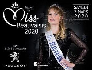 Affiche de Miss Beauvaisis 2020 | Election qualificative pour Miss Oise 2020