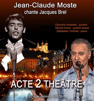 Affiche de Jean-Claude Moste chante Jacques Brel