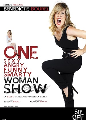 Affiche de Bénédicte Bourel dans One Sexy Angry Funny Smarty woman show