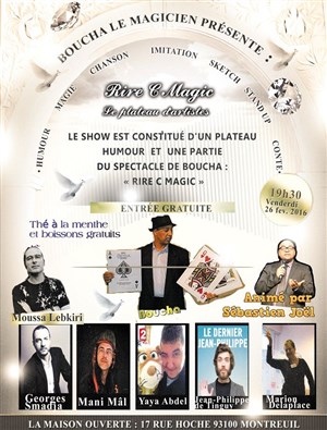 Affiche de Rire C Magic : le plateau humour par Boucha
