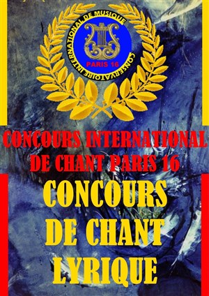 Affiche de Concours International de Chant Paris 16