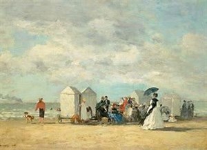 Affiche de Visite guidée de l'Exposition Eugène Boudin, le père de l'impressionnisme | par Loetitia Mathou