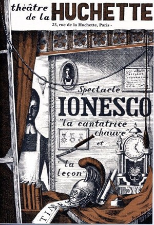 Affiche de La Cantatrice Chauve et La Leçon