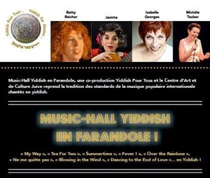 Affiche de Music Hall Yiddish en farandole