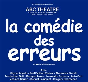 Affiche de La comédie des erreurs