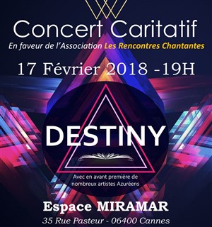 Affiche de Concert caritatif par Destiny