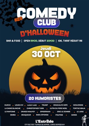 Affiche de Comedy Club d'Halloween