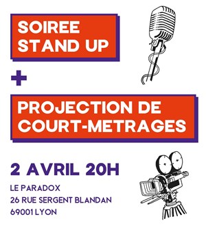 Affiche de Stand-up + projection court-métrages