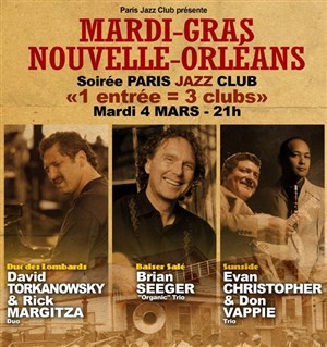 Affiche de Mardi-Gras Nouvelle-Orléans | Soirée Paris Jazz Club