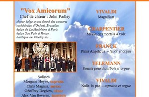 Affiche de Magnificat De Vivaldi - Messe Des Morts à 4 Voix De Charpentier