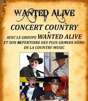 Affiche de Wanted alive | Concert country