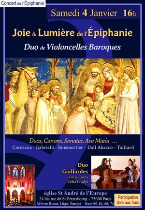 Affiche de Duo de Violoncelles Baroques