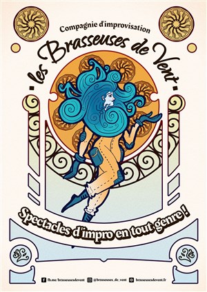 Affiche de Pointillés : Spectacle d'improvisation