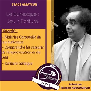 Affiche de Le Burlesque : Jeu / Ecriture