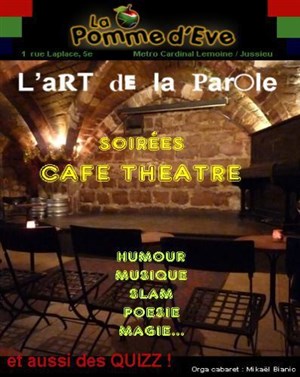 Affiche de L'Art de la Parole, scène ouverte + Quizz