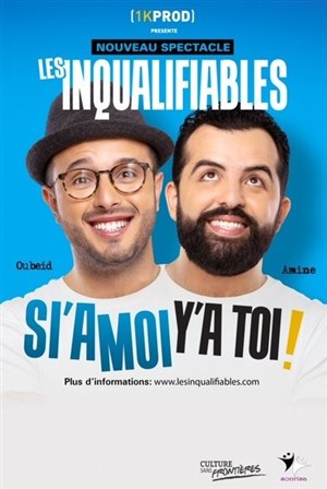 Affiche de Oubeid et Amine dans Les inqualifiables (en arabe)
