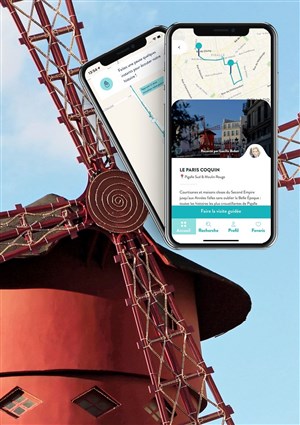 Affiche de Le Paris Coquin, visite audio-guidée sur smartphone