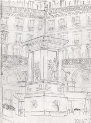 Affiche de Visite guidée : Les fontaines de Paris, quartier du Gros Caillou