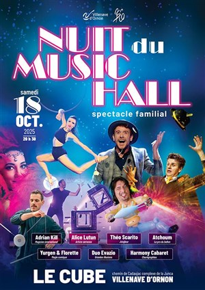 Affiche de La nuit du Music Hall