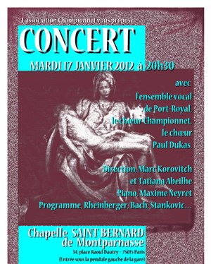 Affiche de Musique sacrée