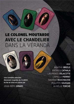 Affiche de Le Colonel Moutarde avec le chandelier dans la véranda