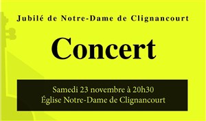 Affiche de Gabriel Fauré | Les 150 ans de Notre Dame de Clignancourt
