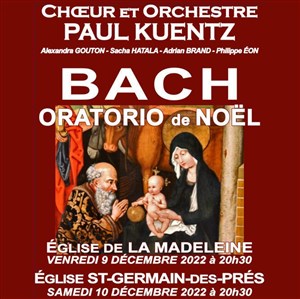 Affiche de Bach Oratorio de noël | choeur et orchestre de Paul Kuentz