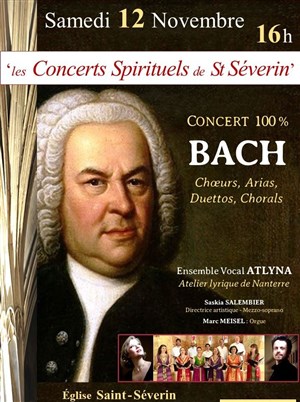 Affiche de Concert vocal 100 % Bach