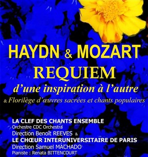Affiche de Concert Choeur Interuniversitaire de Paris et La Clef des Chants Ensemble