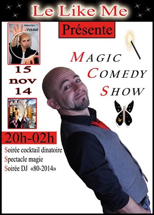 Affiche de Grillade + spectacle de magie et soirée dj
